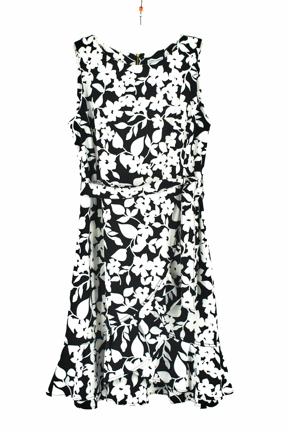NWT Calvin Klein Size 14 Black & white Floral Summer Dress Your Sister's Closet NWT Calvin Klein Size 14 Black & white Floral Summer Dress Your Sister's Closet